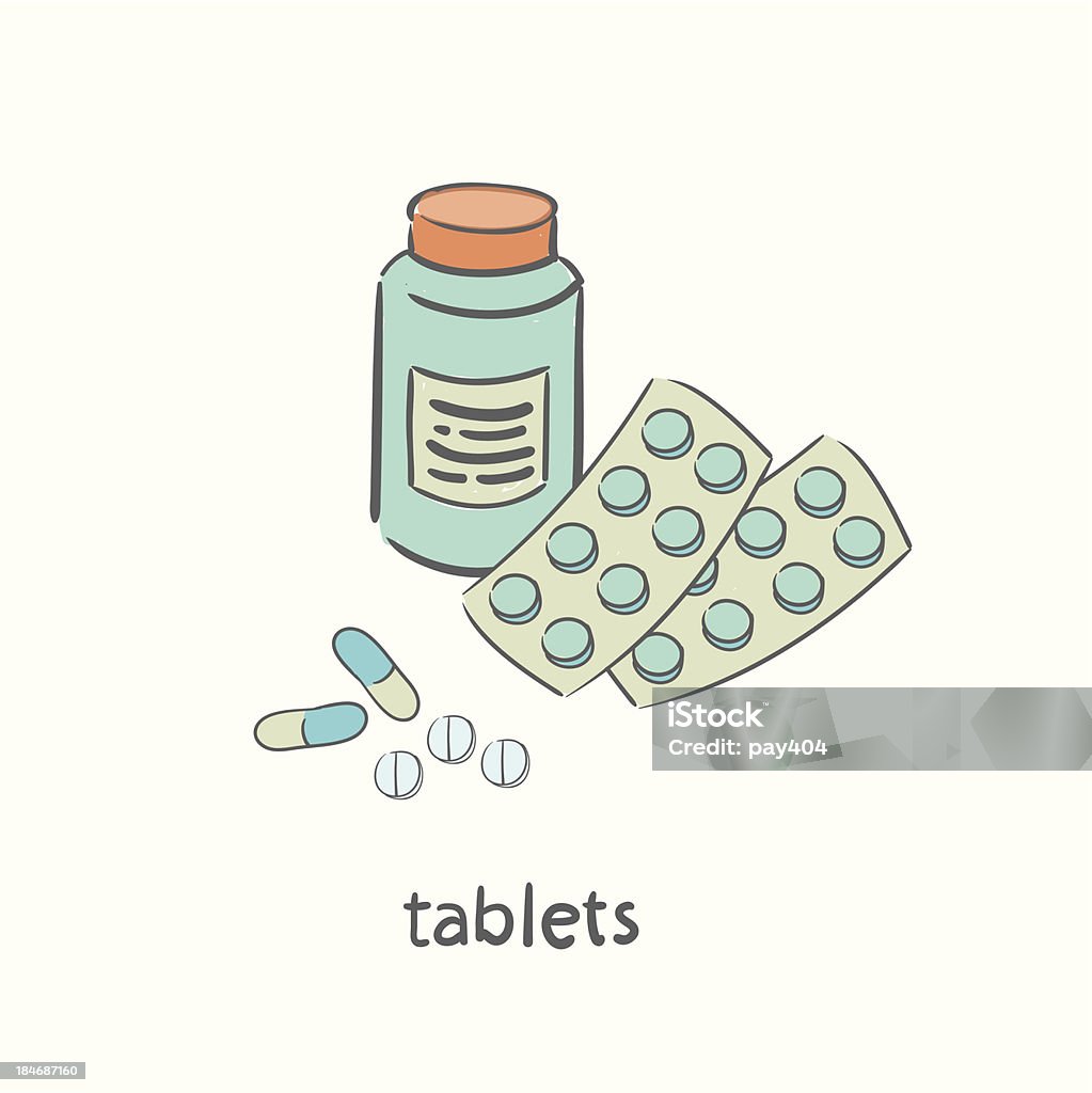 Medizinische Pillen - Lizenzfrei Antibiotikum Vektorgrafik