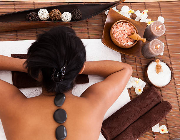 istock Young Woman Relaxing In A Spa Treatment 184687649