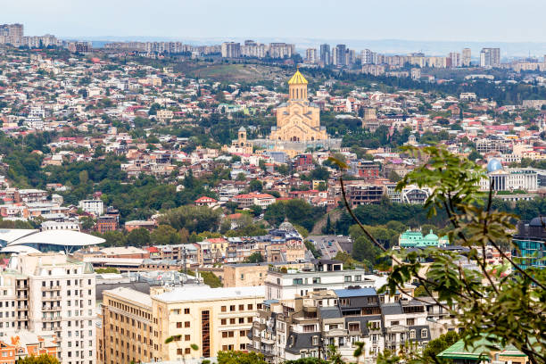 istock view of Tbilisi city with Holy Trinity Cathedral 1846880896