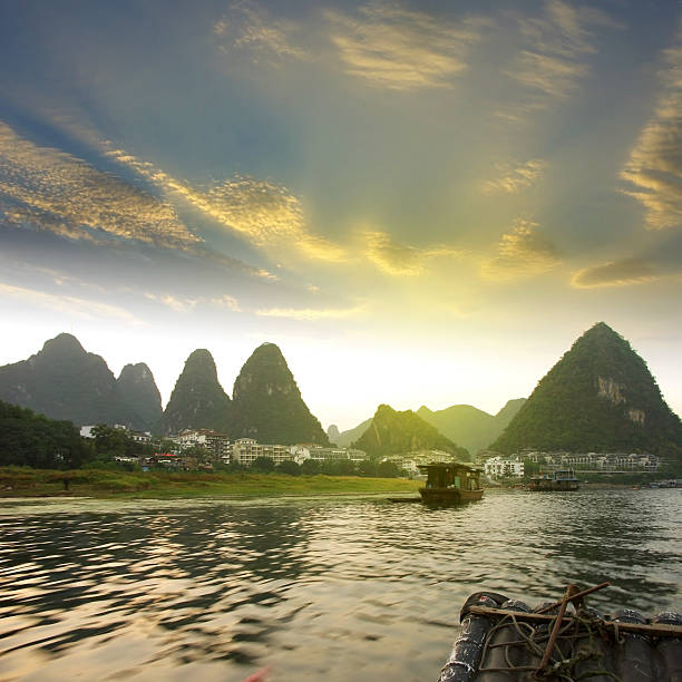 China Guilin rafting