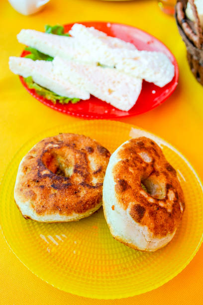 istock Georgian mchadi cornbread and brine cheese 1846909839