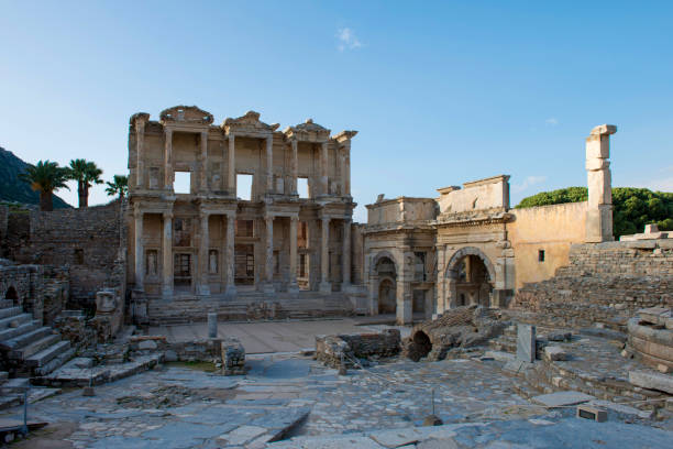 istock Celcus Library in Ephesus historical ancient city. Selcuk / Izmir / Turkey 1846932722