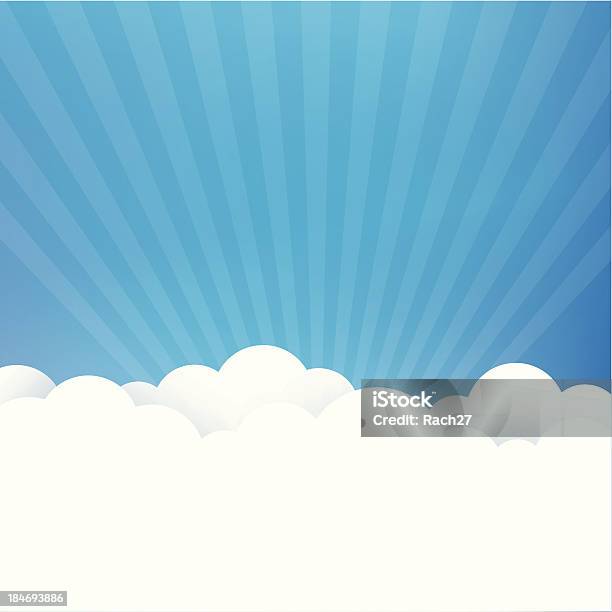 Sky Background Stock Illustration - Download Image Now - Cloud - Sky, Sunbeam, Blue