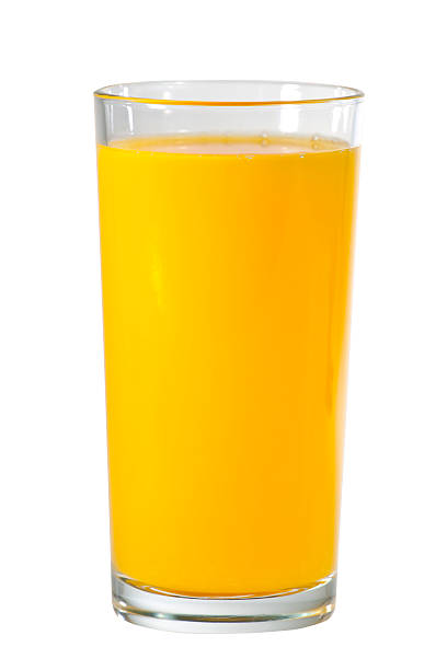 istock Glass of orange juice 184694552