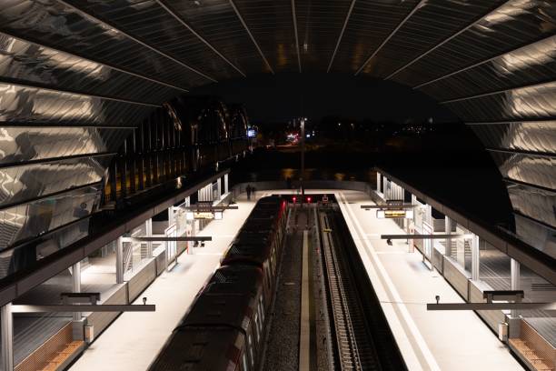 istock Subway station in Hafencity, Hamburg, Germany at night 1846949231