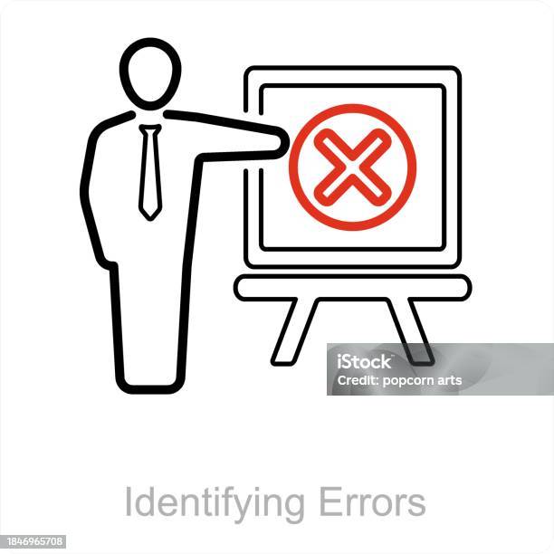 Identifying Incorrect Features Identifying Errors Stock Illustration - Download Image Now - Appearance ...