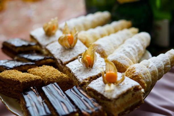 istock Confectionery and pastries. Delicious desserts from the pastry chef. 1846975813