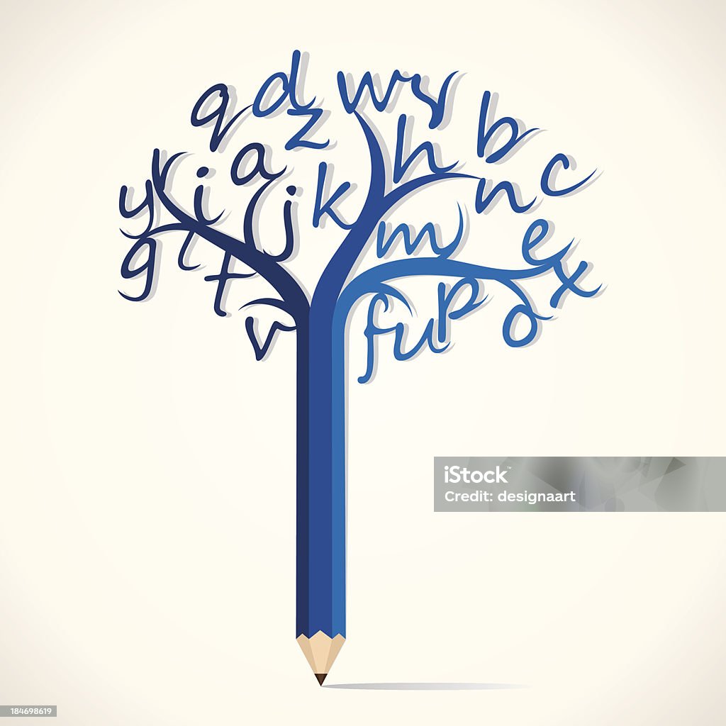 Alphabet Tree Background Alphabet Tree Stock Illustration - Download Image Now - Abstract ...