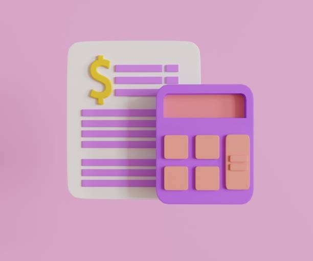 istock 3D Clipboard paper, Financial analytics. transactions for Cost reduction saving money education concept, calculator,  pink background. 3d icon cartoon render illustration. 1846992763