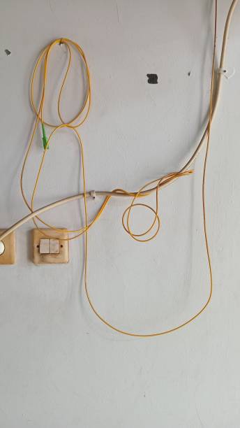 istock Messy wires at my office in Jakarta 1847003950