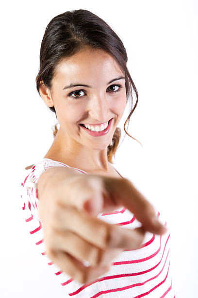 istock Beautiful young woman celebrating success 184700656