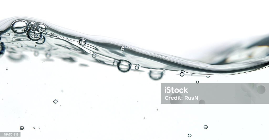 Onde e bolle - Foto stock royalty-free di Acqua