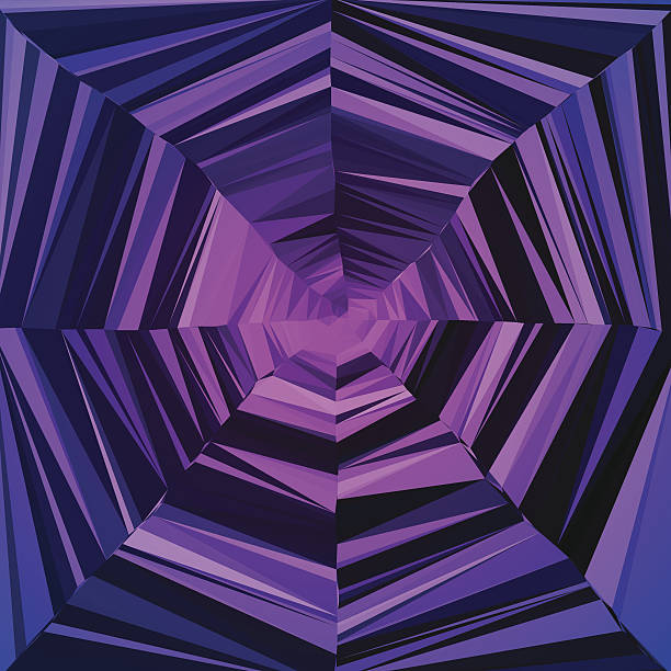 Optic Vortex Hypnotic Illusion Polygon Spiral Design Graphic Art Background Optic vortex hypnotic illusion polygon spiral design graphic art color vector background. spinning web stock illustrations