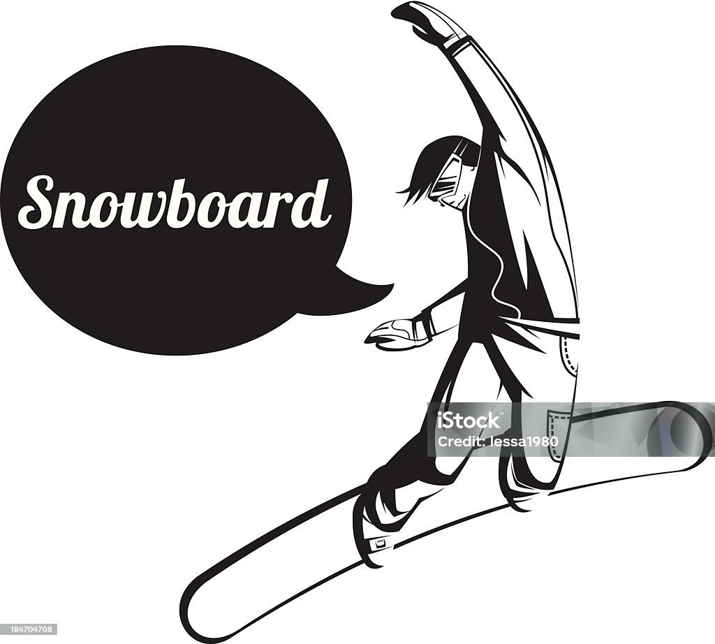 snowboard - clipart vectoriel de Activité libre de droits