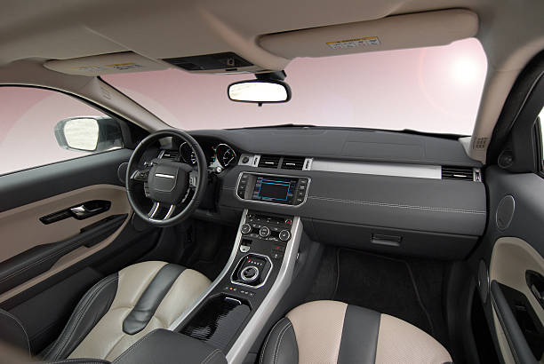 istock Interior design of a car with leather seats 184706905