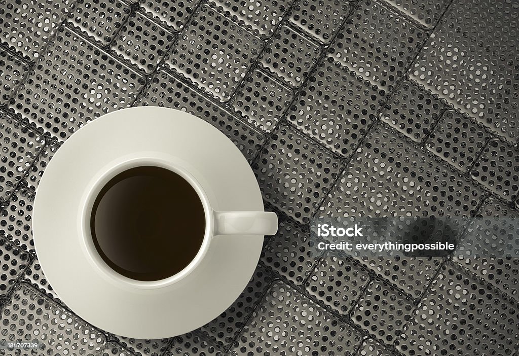 3 d xícara de café em aço inoxidável - Foto de stock de Café - Casa de comes e bebes royalty-free