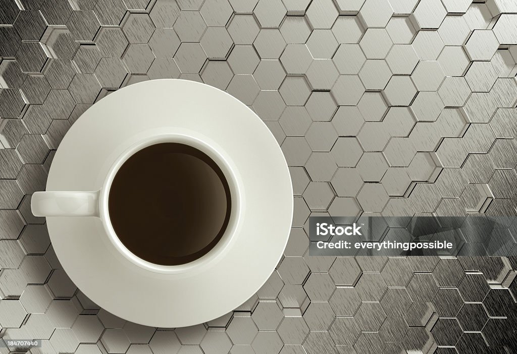 3 d tasse de café en acier inoxydable - Photo de Aliment libre de droits