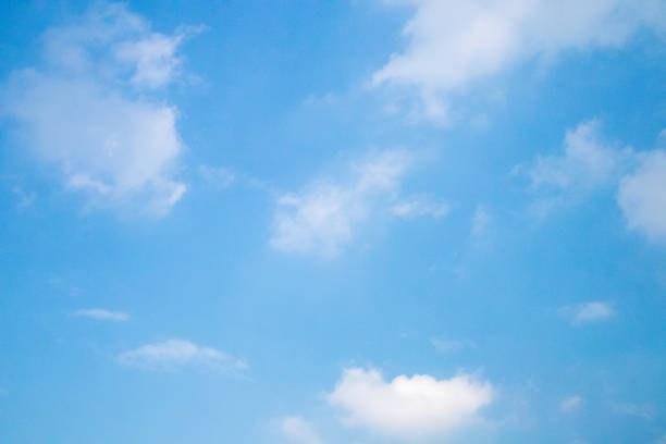 The sky is clear with a few clouds in the morning.