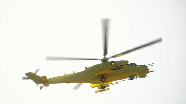 istock Yellow helicopter during a rescue operation in the city. 3d render 1847103444