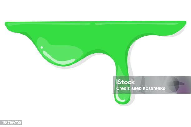 Splattered Slime Vector Green Slime Splatter Vector Isolated Stock Illustration - Download ...