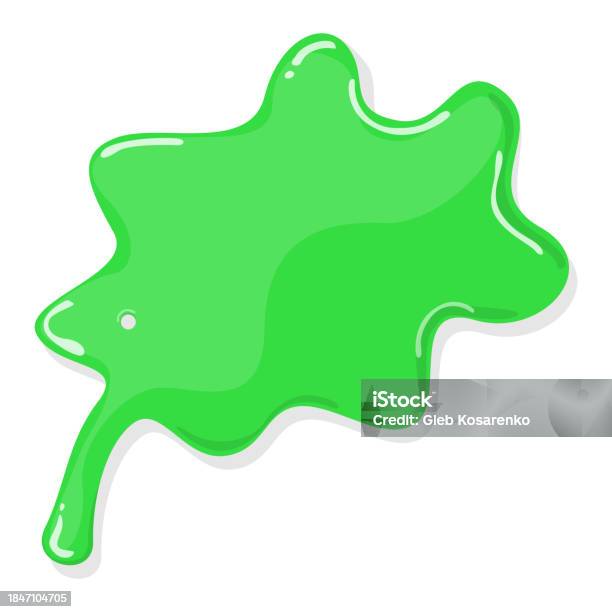Splattered Slime Vector Green Slime Splatter Vector Isolated Stock Illustration - Download ...
