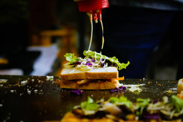 istock delicious Chicken Submarine sandwich and Burger 1847111259