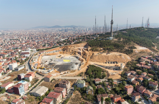 Construction of the mosque Çamlıca