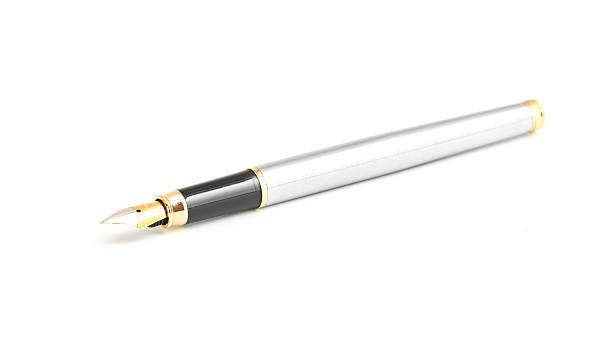 istock Fountain pen nib isolated on white background 184714495
