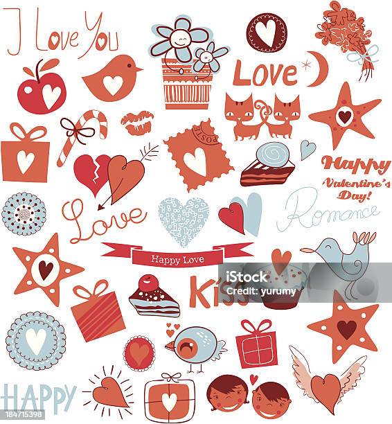 Love Set Stock Illustration - Download Image Now - Cookie, Doodle,  Valentine's Day - Holiday - iStock