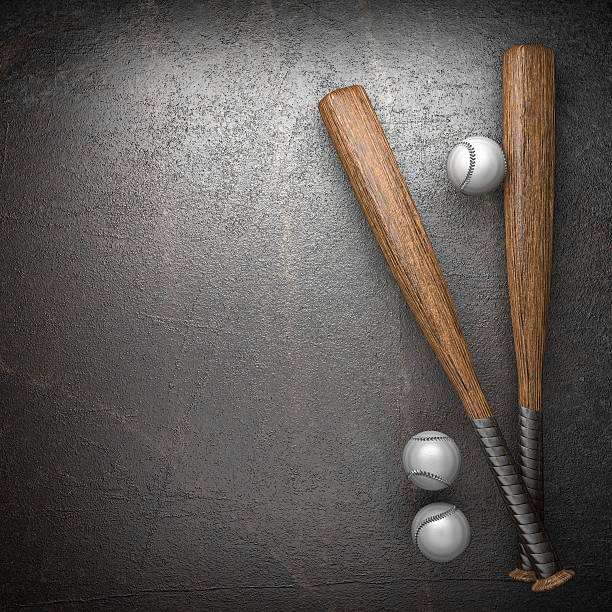 istock Baseball and metal wall background 184717044