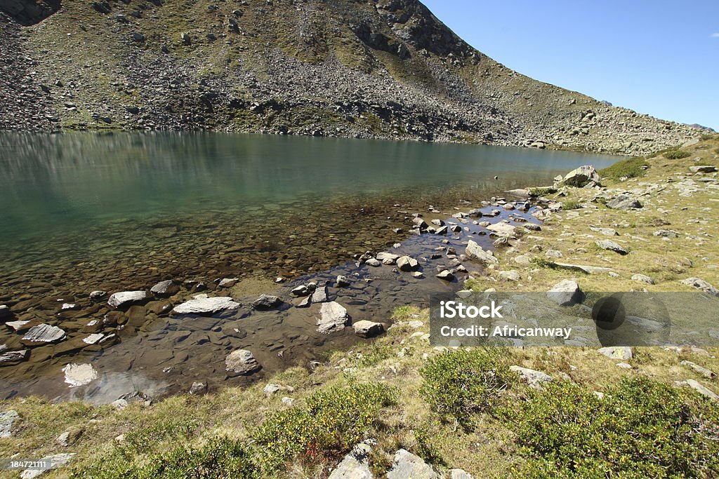 Alpine Mountain Lake Mittlerer Plenderlesee, Kühtai, Tyrol, Austria - Zbiór zdjęć royalty-free (Alpy)