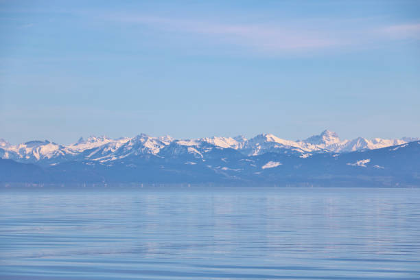 Lake Constance and Alps Mountain in the background