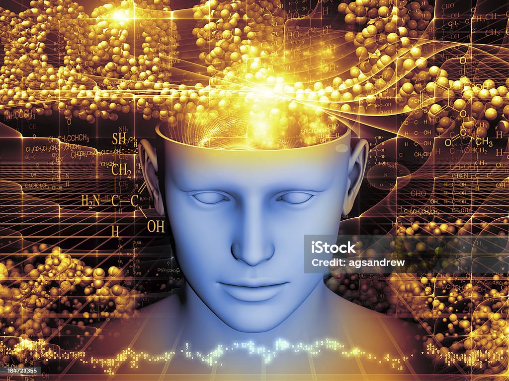 Elementi della mente - Foto stock royalty-free di Cervello umano