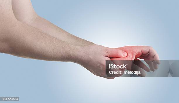 Pain In A Man Opisthenar Palm Area Stock Photo - Download Image Now - Adult, Adults Only, Anatomy