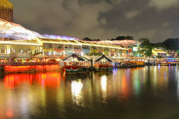 istock Clarke Quay in downtown Singapore at night. 1847240263