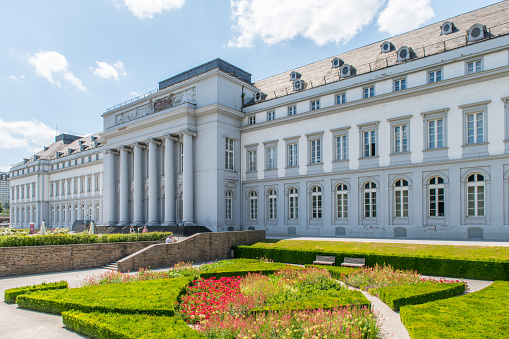 The Electoral Palace in Koblenz. The palace was built between 1777 and 1786 for the last Prince-Elector (Kurfürst) of Trier Clemens Wenzeslaus.