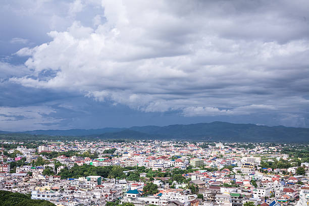istock bird's eye view, Mae Sai, Chiangrai 184724800