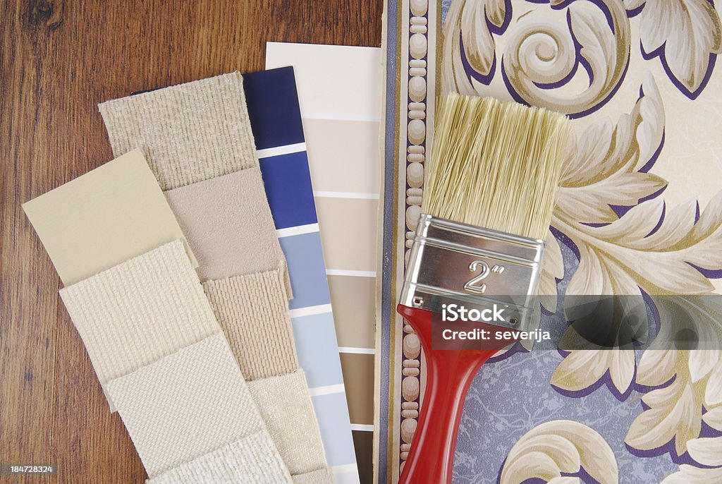 material de elegir color para decoración de interiores - Foto de stock de Ampliación de casa libre de derechos