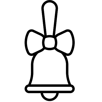 Handbell icon, a perfect Christmas related vector illustration. Bring warmth and joy to your projects with this festive graphic.