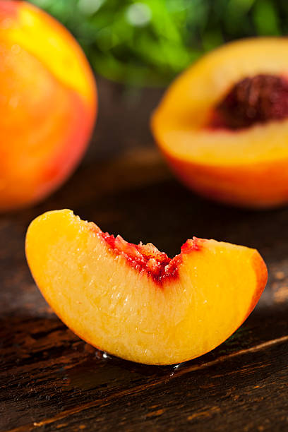 istock Organic Ripe Orange Peaches 184728783