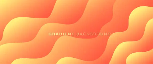 Vector illustration of Dynamic wave gradient background