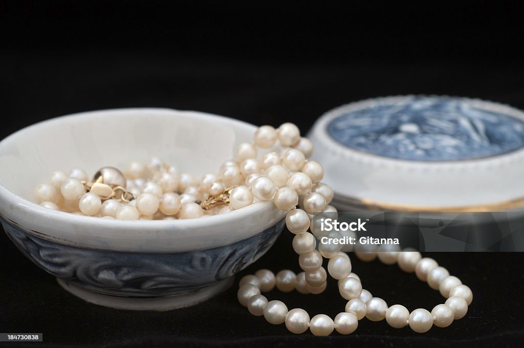 Porcelana Caixa para joias - Royalty-free Azul Foto de stock