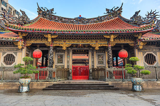 mengjia longshan templo - longshan - fotografias e filmes do acervo