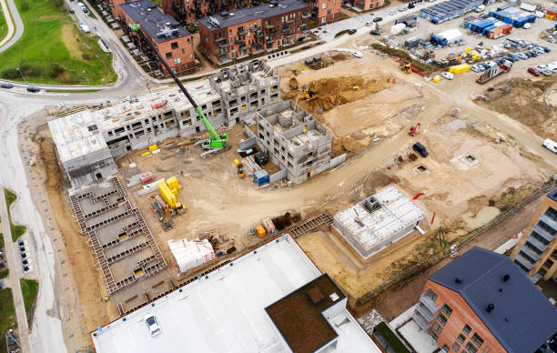 istock Aerial view of construction site 1847344282