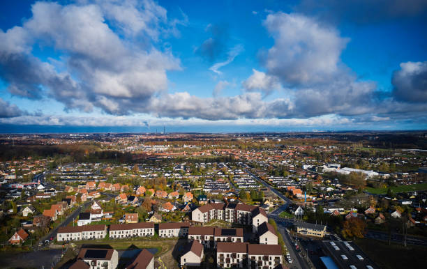 istock Aerial view of Odense suburb 1847344866