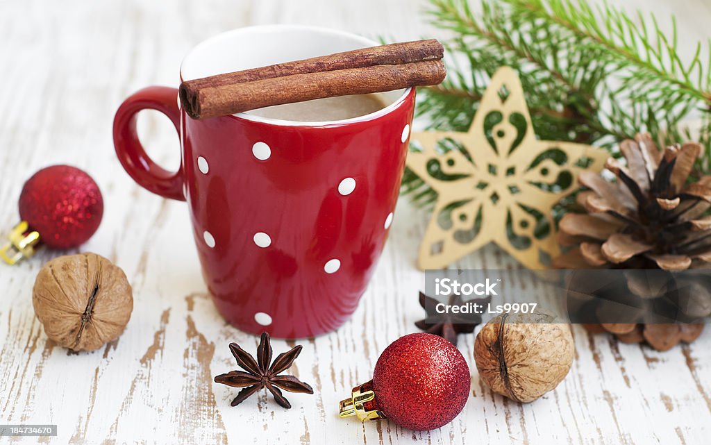 Weihnachts-cappuccino - Lizenzfrei Anis Stock-Foto