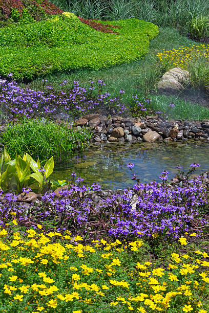 istock Beautifully landscaped summer garden 184739394