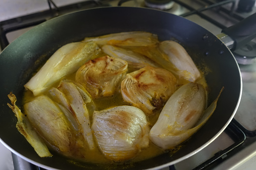 Braised endive and fennel