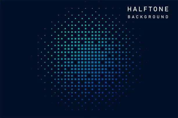 Vector illustration of Abstract Halftone Dots Background Pattern