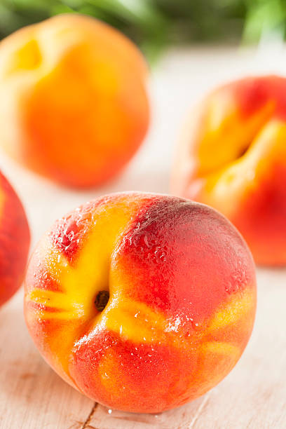 istock Organic Ripe Orange Peaches 184740502